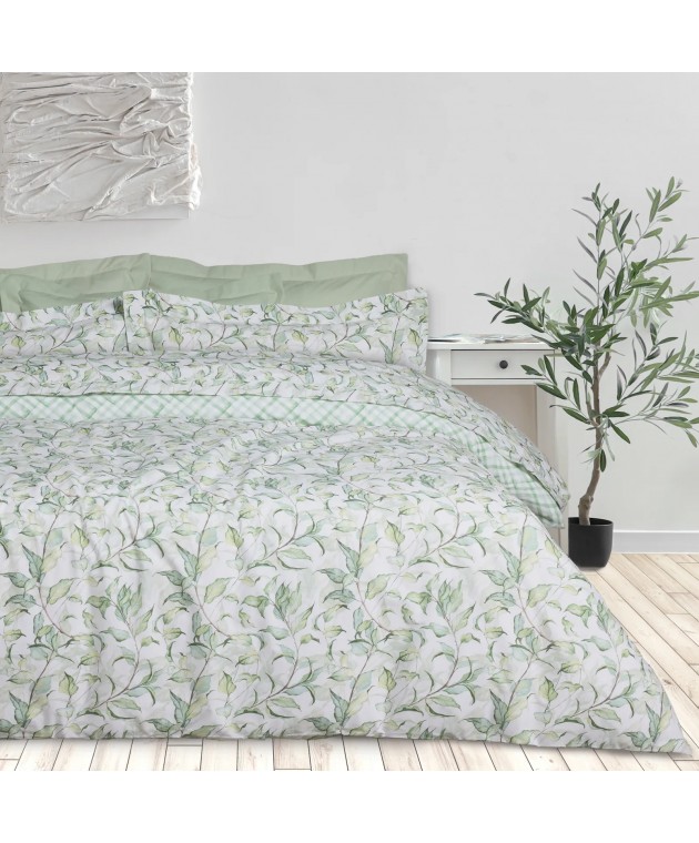 DAS HOME ΣΕΤ ΣΕΝΤΟΝΙΑ KING DAILY 3173 GREEN, WHITE 260Χ280 Σεντόνια King Size