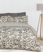 DAS HOME ΣΕΤ ΣΕΝΤΟΝΙΑ KING HAPPY 9677 BLACK, TAUPE 260Χ280 Σεντόνια King Size