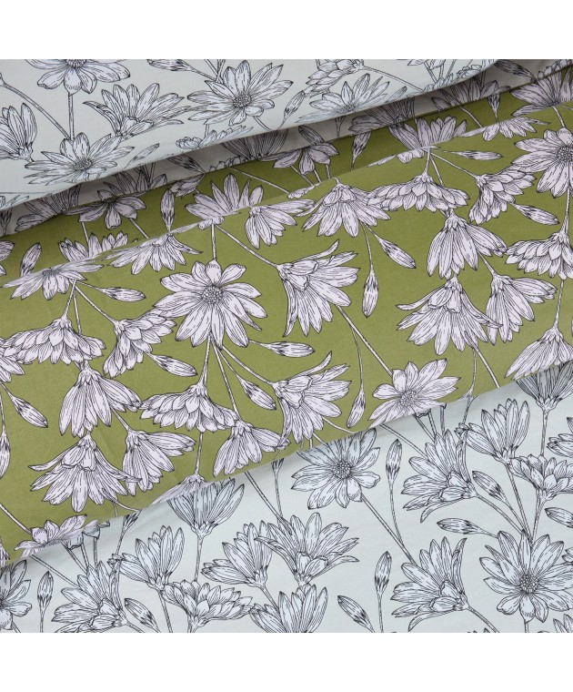 DAS HOME ΣΕΤ ΣΕΝΤΟΝΙΑ KING HAPPY 9670 IVORY, OLIVE 260Χ280 Σεντόνια King Size