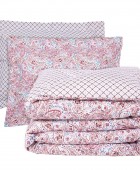 DAS HOME ΣΕΤ ΣΕΝΤΟΝΙΑ KING HAPPY 9669 PINK, RED 260Χ280 Σεντόνια King Size