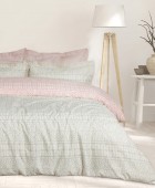 DAS HOME ΣΕΤ ΣΕΝΤΟΝΙΑ ΜΟΝΑ HAPPY 9674 GREY, ROSE 170Χ260 Σεντόνια Μονά