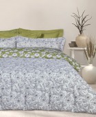 DAS HOME ΣΕΤ ΣΕΝΤΟΝΙΑ ΜΟΝΑ HAPPY 9670 IVORY, OLIVE 170Χ260 Σεντόνια Μονά