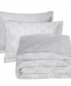 DAS HOME ΣΕΤ ΣΕΝΤΟΝΙΑ ΜΟΝΑ HAPPY 9673 TAUPE, WHITE 170Χ260 Σεντόνια Μονά