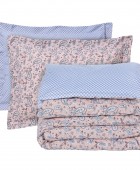 DAS HOME ΣΕΤ ΣΕΝΤΟΝΙΑ ΜΟΝΑ ΜΕ ΛΑΣΤΙΧΟ CASUAL 5427 SALMON, WHITE 120Χ200+35 Σεντόνια Μονά