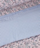 DAS HOME ΣΕΤ ΣΕΝΤΟΝΙΑ ΜΟΝΑ ΜΕ ΛΑΣΤΙΧΟ CASUAL 5427 SALMON, WHITE 120Χ200+35 Σεντόνια Μονά