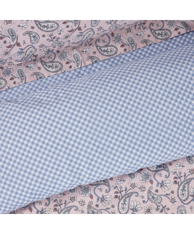 DAS HOME ΣΕΤ ΣΕΝΤΟΝΙΑ ΜΟΝΑ ΜΕ ΛΑΣΤΙΧΟ CASUAL 5427 SALMON, WHITE 120Χ200+35 Σεντόνια Μονά