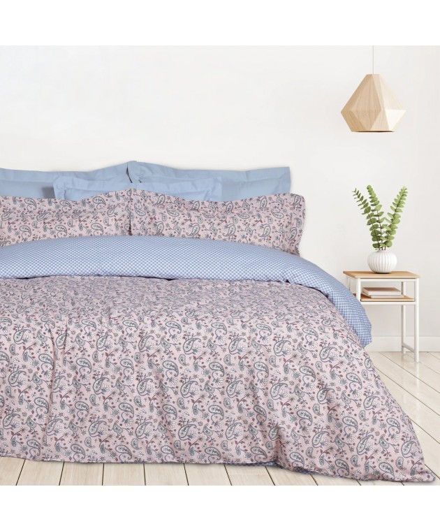 DAS HOME ΣΕΤ ΣΕΝΤΟΝΙΑ ΜΟΝΑ ΜΕ ΛΑΣΤΙΧΟ CASUAL 5427 SALMON, WHITE 120Χ200+35 Σεντόνια Μονά