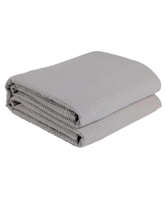 DAS HOME ΚΟΥΒΕΡΤΑ ΠΙΚΕ 240X260 0496 GREY Κουβέρτες Πικέ King Size