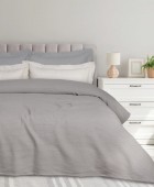 DAS HOME ΚΟΥΒΕΡΤΑ ΠΙΚΕ 240X260 0496 GREY Κουβέρτες Πικέ King Size