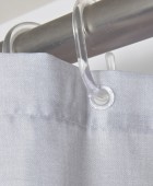 DAS HOME ΚΟΥΡΤΙΝΑ ΜΠΑΝΙΟΥ 240Πx180Υ 0805 GREY Κουρτίνες Mπάνιου