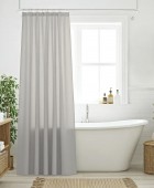 DAS HOME ΚΟΥΡΤΙΝΑ ΜΠΑΝΙΟΥ 240Πx180Υ 0805 GREY Κουρτίνες Mπάνιου