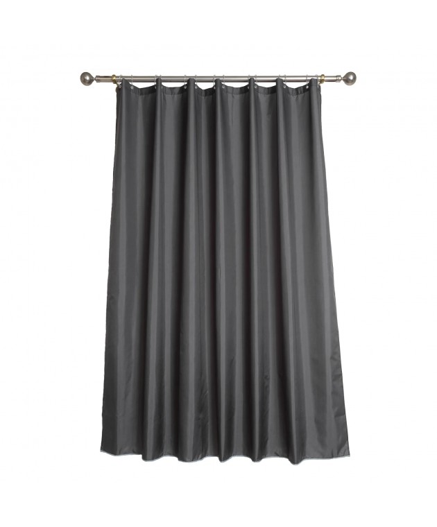 DAS HOME ΚΟΥΡΤΙΝΑ ΜΠΑΝΙΟΥ 240Πx180Υ 0809 GRAPHITE Κουρτίνες Mπάνιου