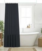 DAS HOME ΚΟΥΡΤΙΝΑ ΜΠΑΝΙΟΥ 240Πx180Υ 0809 GRAPHITE Κουρτίνες Mπάνιου