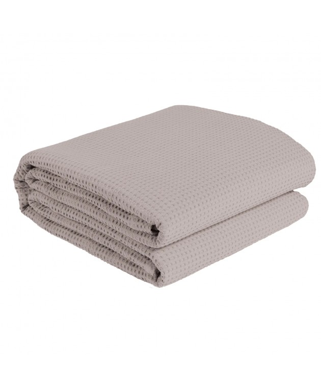 DAS HOME ΚΟΥΒΕΡΤΑ ΠΙΚΕ 160X240 0495 TAUPE Κουβέρτες Πικέ Μονές