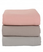 DAS HOME ΚΟΥΒΕΡΤΑ ΠΙΚΕ 160X240 0495 TAUPE Κουβέρτες Πικέ Μονές