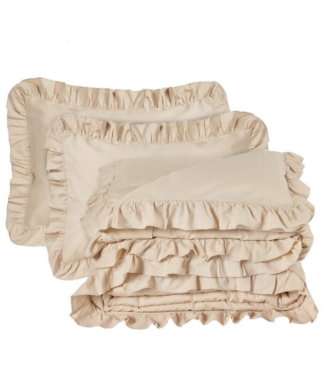 DAS HOME ΣΕΤ ΠΑΠΛΩΜΑΤΟΘΗΚΗ ΥΠΕΡΔΙΠΛΗ DAILY 3168 TAUPE 220Χ240 Παπλωματοθήκες Υπέρδιπλες Μονόχρωμες