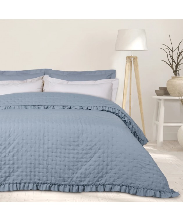 DAS HOME ΚΟΥΒΕΡΛΙ ΥΠΕΡΔΙΠΛΟ HAPPY 9657 BLUE 220Χ240 Κουβερλί Υπέρδιπλα