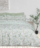 DAS HOME ΚΟΥΒΕΡΛΙ ΥΠΕΡΔΙΠΛΟ DAILY 3173 GREEN, WHITE 220Χ240 Κουβερλί Υπέρδιπλα