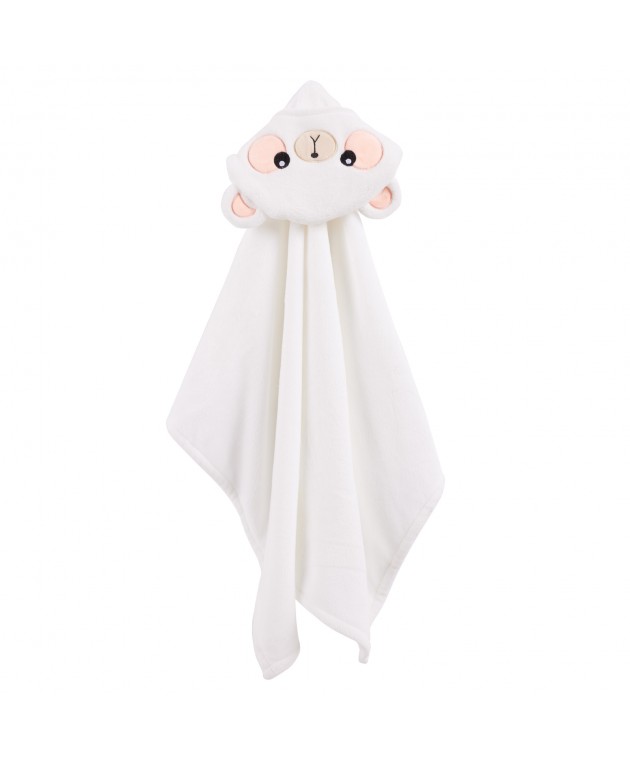 DAS BABY ΚΑΠΑ BATH 4942 WHITE 70Χ90 Βρεφικές Κάπες