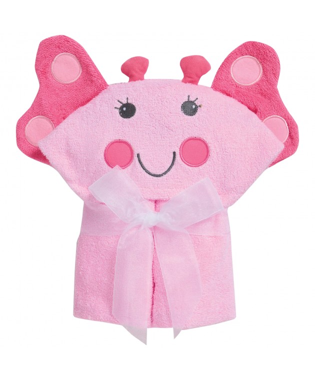 DAS BABY ΚΑΠΑ BATH 4946 PINK 70Χ90 Βρεφικές Κάπες