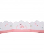 DAS BABY ΠΑΝΤΑ ΚΟΥΝΙΑΣ FUN DIGITAL PRINT 4936 PINK, WHITE 45Χ195 Βρεφικές Πάντες Κούνιας