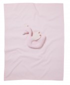 DAS BABY ΚΟΥΒΕΡΤΑ ΠΙΚΕ 75X100 RELAX 4956 PINK, WHITE Αγκαλιάς-Λίκνου