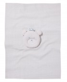 DAS BABY ΚΟΥΒΕΡΤΑ ΠΙΚΕ 75X100 RELAX 4958 GREY, WHITE ΝΕΕΣ ΑΦΙΞΕΙΣ