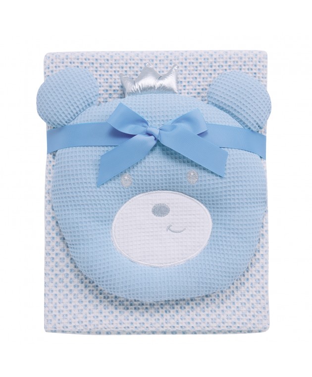 DAS BABY ΚΟΥΒΕΡΤΑ ΠΙΚΕ 75X100 RELAX 4959 BLUE, WHITE ΝΕΕΣ ΑΦΙΞΕΙΣ