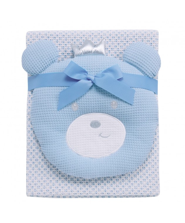 DAS BABY ΚΟΥΒΕΡΤΑ ΠΙΚΕ 75X100 RELAX 4959 BLUE, WHITE ΝΕΕΣ ΑΦΙΞΕΙΣ