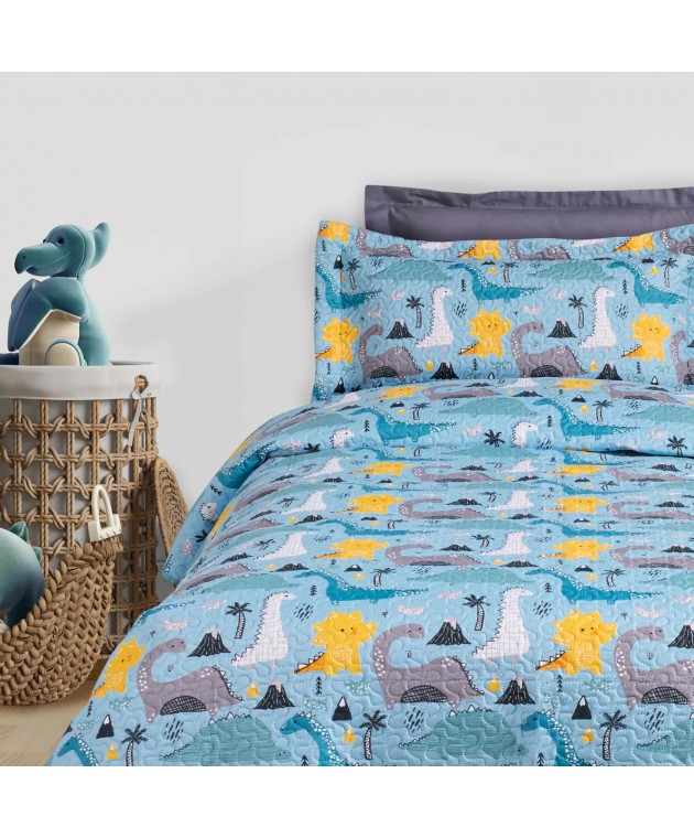 DAS KIDS ΖΕΥΓΟΣ ΜΑΞΙΛΑΡΟΘΗΚΕΣ 4928 BLUE, GREY 50Χ70+5 Παιδικές Μαξιλαροθήκες