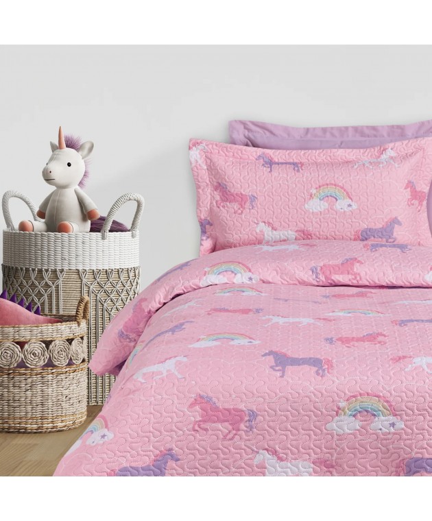 DAS KIDS ΖΕΥΓΟΣ ΜΑΞΙΛΑΡΟΘΗΚΕΣ 4929 PINK, PURPLE 50Χ70+5 Παιδικές Μαξιλαροθήκες