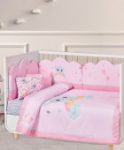 DAS BABY ΠΑΝΤΑ ΚΟΥΝΙΑΣ FUN DIGITAL PRINT 4934 GREY, PINK 45Χ195 Βρεφικές Πάντες Κούνιας