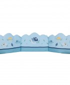 DAS BABY ΠΑΝΤΑ ΚΟΥΝΙΑΣ FUN DIGITAL PRINT 4935 BLUE 45Χ195 Βρεφικές Πάντες Κούνιας