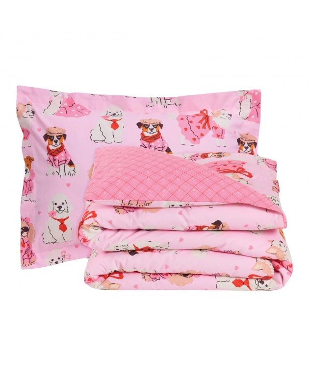DAS KIDS ΣΕΤ ΣΕΝΤΟΝΙΑ ΜΟΝΑ 4938 PINK 170Χ260 ΝΕΕΣ ΑΦΙΞΕΙΣ