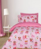 DAS KIDS ΣΕΤ ΣΕΝΤΟΝΙΑ ΜΟΝΑ 4938 PINK 170Χ260 ΝΕΕΣ ΑΦΙΞΕΙΣ