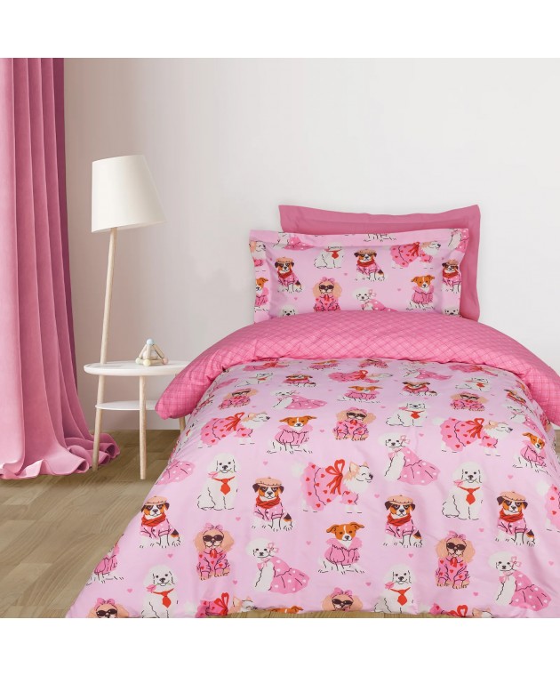 DAS KIDS ΣΕΤ ΣΕΝΤΟΝΙΑ ΜΟΝΑ 4938 PINK 170Χ260 ΝΕΕΣ ΑΦΙΞΕΙΣ