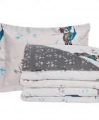 DAS KIDS ΣΕΤ ΣΕΝΤΟΝΙΑ ΜΟΝΑ 4939 BEIGE, GREY 170Χ260 ΝΕΕΣ ΑΦΙΞΕΙΣ