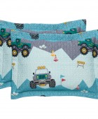 DAS KIDS ΖΕΥΓΟΣ ΜΑΞΙΛΑΡΟΘΗΚΕΣ 4926 GREEN, GREY 50Χ70+5 Παιδικές Μαξιλαροθήκες