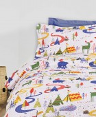 DAS KIDS ΖΕΥΓΟΣ ΜΑΞΙΛΑΡΟΘΗΚΕΣ 4927 BLUE, GREEN, WHITE 50Χ70+5 Παιδικές Μαξιλαροθήκες