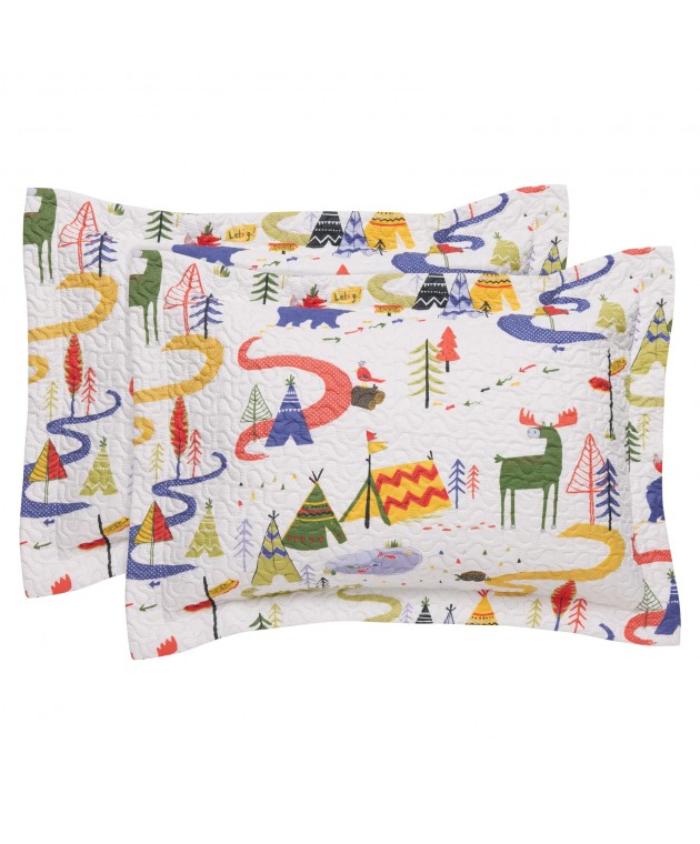 DAS KIDS ΖΕΥΓΟΣ ΜΑΞΙΛΑΡΟΘΗΚΕΣ 4927 BLUE, GREEN, WHITE 50Χ70+5 Παιδικές Μαξιλαροθήκες