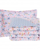 DAS KIDS ΣΕΤ ΣΕΝΤΟΝΙΑ ΜΟΝΑ 4934 GREY, PINK 170Χ260 Μονά