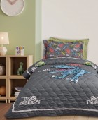 DAS KIDS ΚΟΥΒΕΡΛΙ ΜΟΝΟ 4931 CREAM, GREY 160Χ220 Παιδικά Κουβερλί