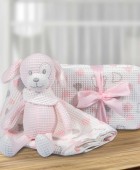 GREENWICH POLO CLUB ΚΟΥΒΕΡΤΑ ΠΙΚΕ 75X100 ΒΑΒΥ ESSENTIAL 8855 PINK, WHITE ΝΕΕΣ ΑΦΙΞΕΙΣ