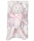 GREENWICH POLO CLUB ΚΟΥΒΕΡΤΑ ΠΙΚΕ 75X100 ΒΑΒΥ ESSENTIAL 8855 PINK, WHITE ΝΕΕΣ ΑΦΙΞΕΙΣ