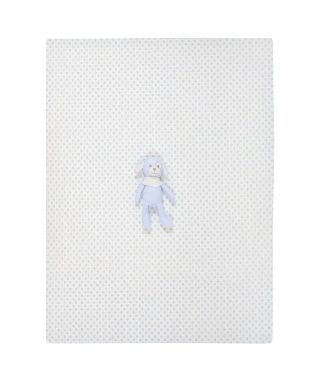 GREENWICH POLO CLUB ΚΟΥΒΕΡΤΑ ΠΙΚΕ 75X100 ΒΑΒΥ ESSENTIAL 8856 BLUE, WHITE ΝΕΕΣ ΑΦΙΞΕΙΣ
