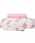 GREENWICH POLO CLUB ΣΕΤ ΣΕΝΤΟΝΙΑ ΜΟΝΑ ESSENTIAL 8853 GREY, PINK 170Χ260 Μονά