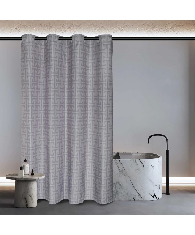 GREENWICH POLO CLUB ΚΟΥΡΤΙΝΑ ΜΠΑΝΙΟΥ 200Πx180Y ESSENTIAL 3120 GREY Κουρτίνες Mπάνιου