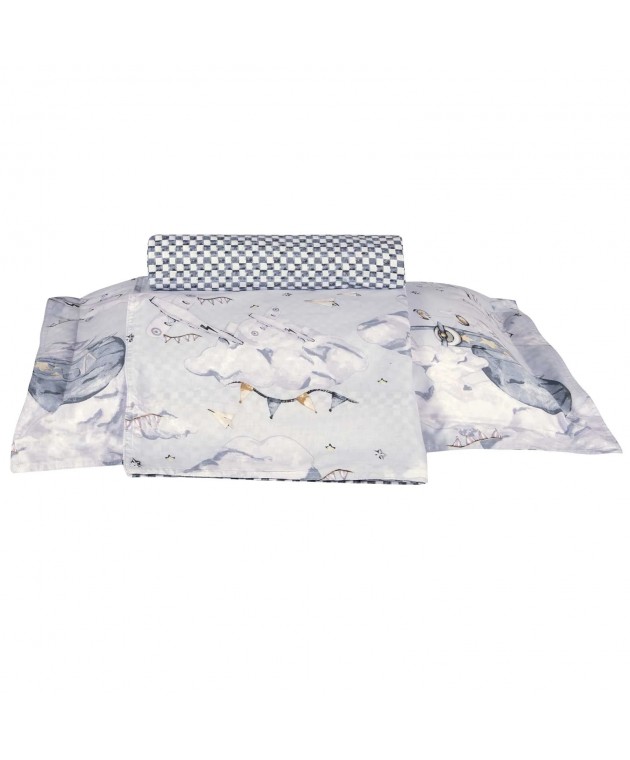 GREENWICH POLO CLUB ΣΕΤ ΣΕΝΤΟΝΙΑ ΜΟΝΑ ESSENTIAL 8852 GREY 170Χ260 Μονά