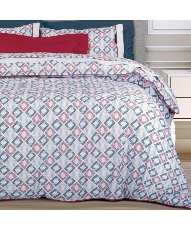 GREENWICH POLO CLUB ΣΕΤ ΣΕΝΤΟΝΙΑ ΥΠΕΡΔΙΠΛΑ ESSENTIAL 2269 BLUE, RED 240Χ260 Σεντόνια Υπέρδιπλα