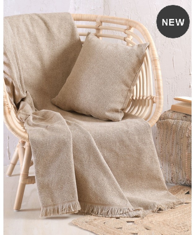 Ριχτάρι διθέσιου καναπέ (180X240) ONLY BEIGE, RYTHMOS HOME Διθέσιου